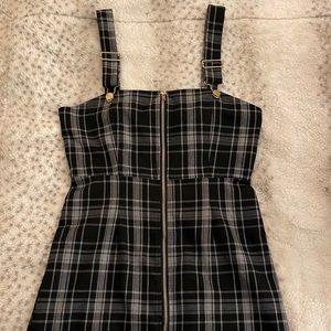 Black Plaid Dress